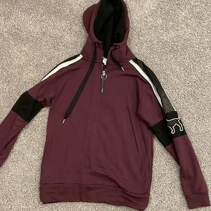 Victoria’s Secret pink fleece hooded sweatshirt